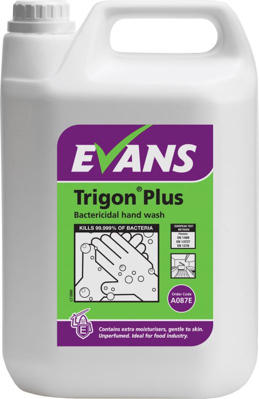 Evans Trigon Plus Bactericidal, Unperfumed Hand Wash 5 Litre from J&S
